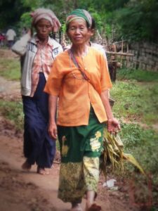 ဂုုဏ်ယူ ဝင့်ကြွား စွာဖြင့် ဖိနပ်မလိုု ၊ နေပူမိုုးရွာ မရှောင် လူကြီးလူငယ် မရွေး အခုု လိုု ရွာတွင်း လှည့်လည် ကာ တအိမ်တက် တအိမ် ဆင်း ပျော်ပွဲ ဆင်နွဲ မှု များ ကနေ ဒီးကူ ထုုပ်ကိုု လက်ဆောင် အဖြစ် အိမ်သိုု့ ယူဆောင်။